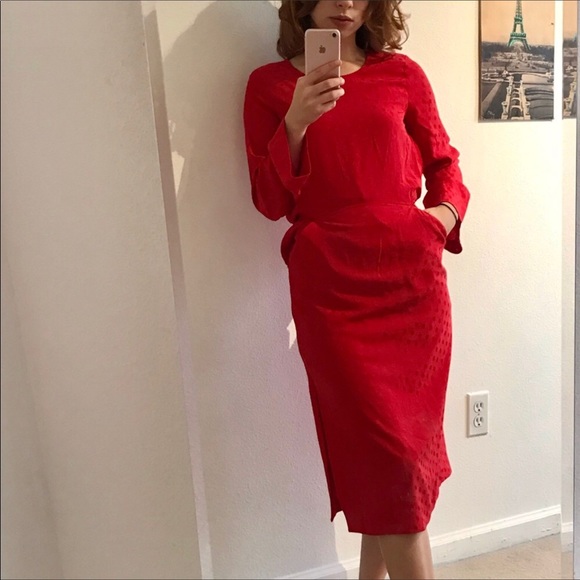 & Other Stories Dresses & Skirts - Paris Atelier & Other Stories Red Polkadot Dress 4